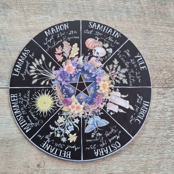 Hexenjahr Kalender Pentagram Bunt