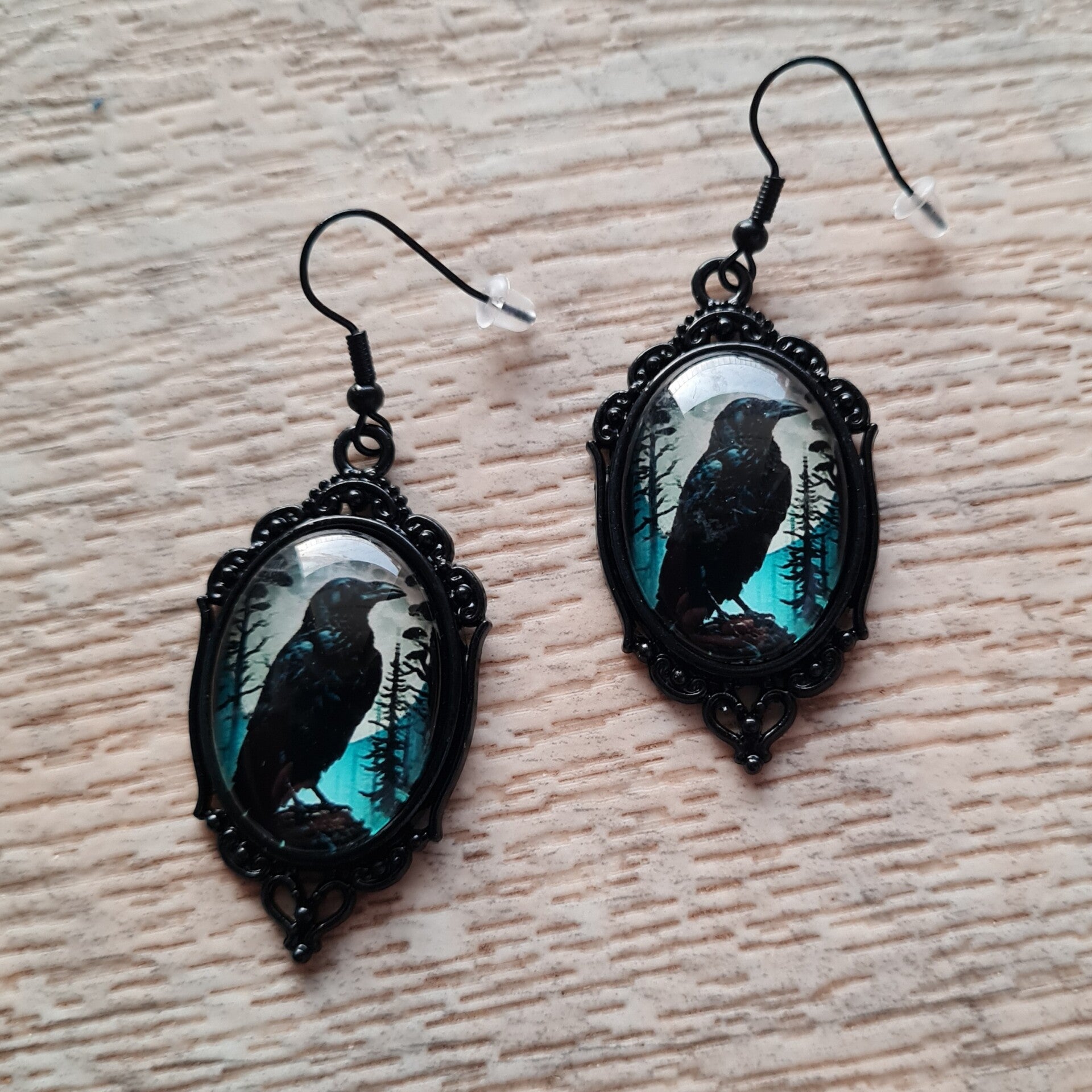 Ohrringe "Blue Raven"