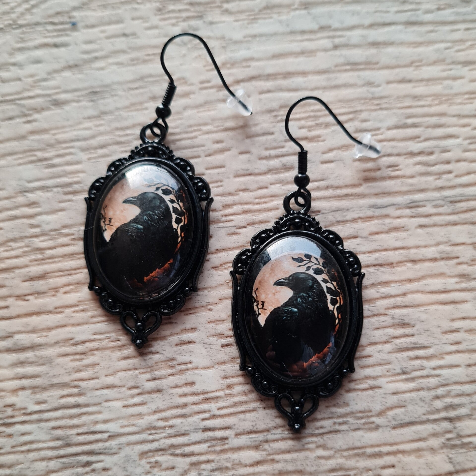 Ohrringe "Nature Raven"