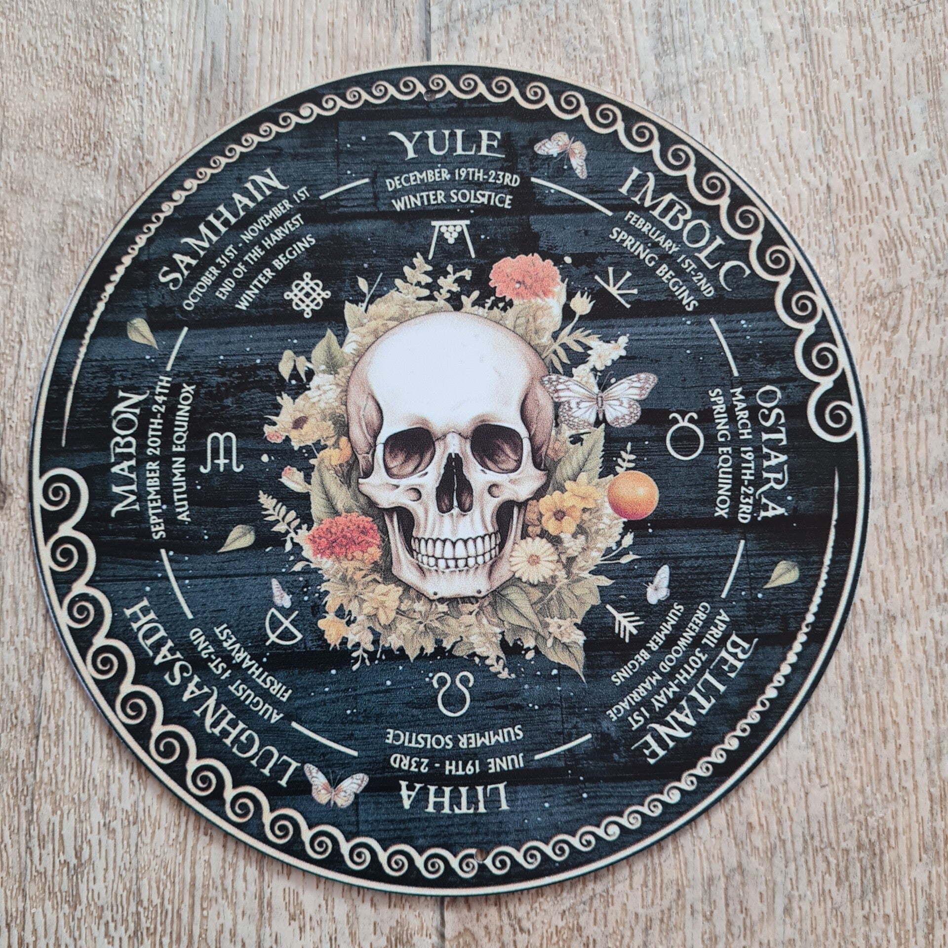 Hexenjahr Kalender Schädel