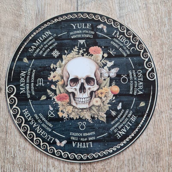 Hexenjahr Kalender Schädel