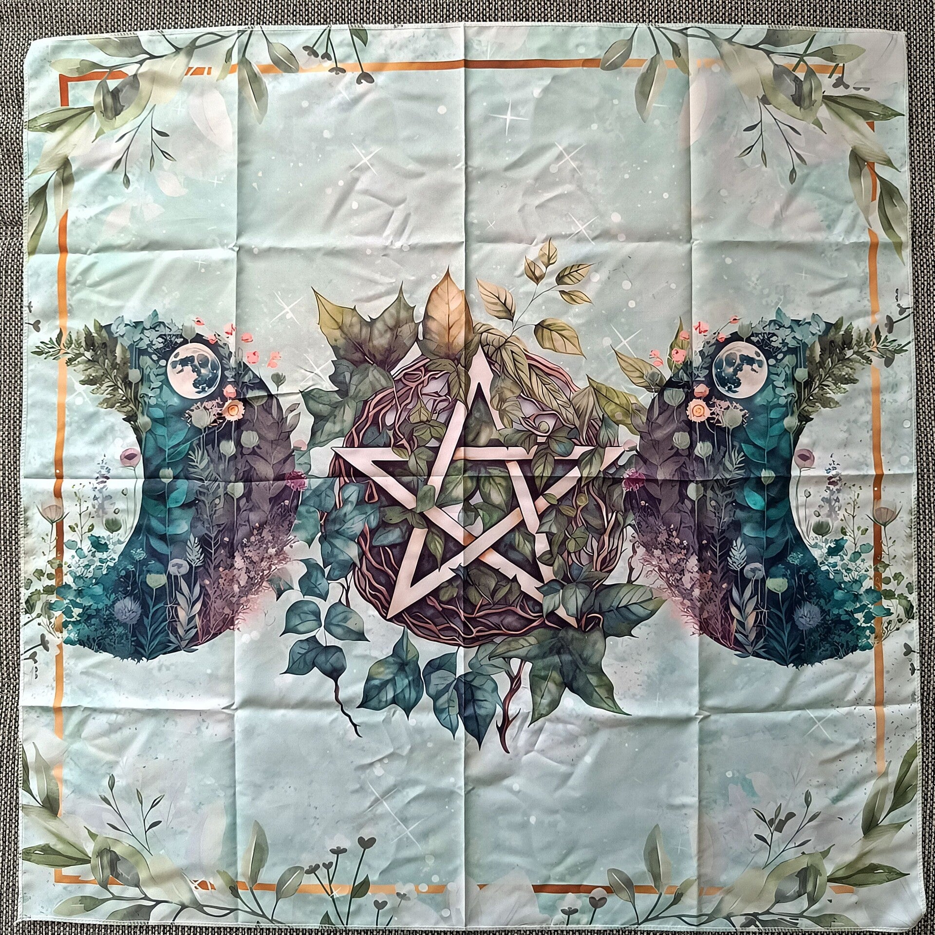 Pentagram & Nature Moon "Altartuch"