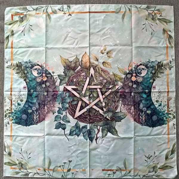 Pentagram & Nature Moon "Altartuch"