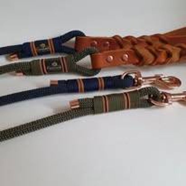 Führleine mit Lederhandschlaufe