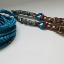 Langzügel | Doppelonge mit Lederschlaufe