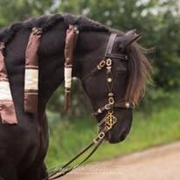 Mähnenschoner Barock Satin 8er Set