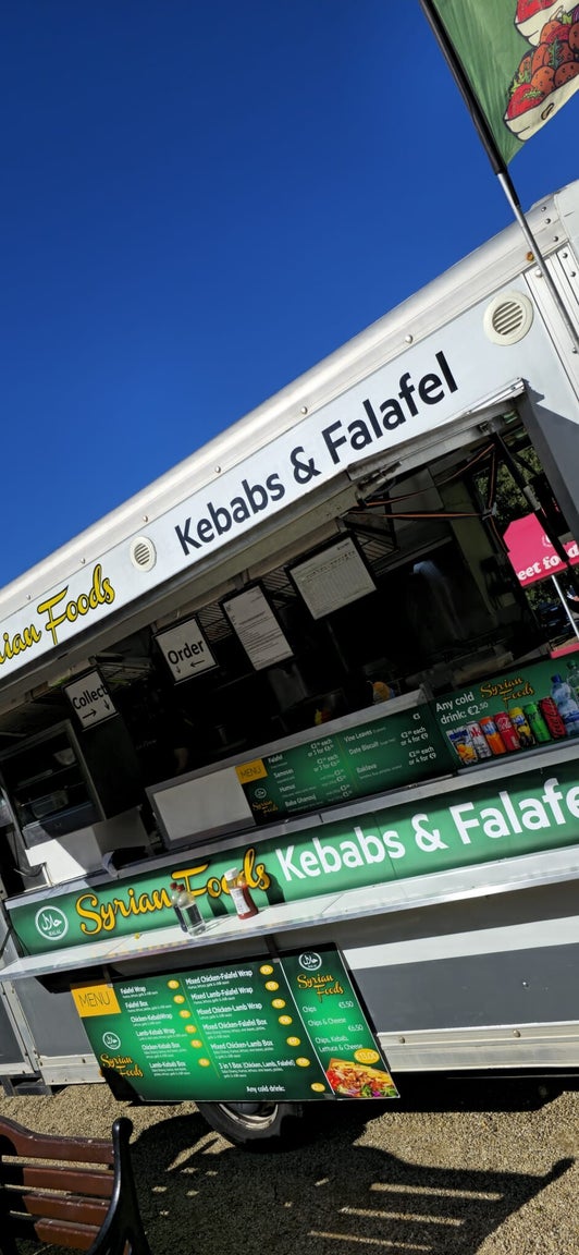 Suha’s Falafel trader stall photograph