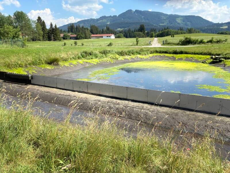 Reparatur Absperrwand Abwasserteich 2026
