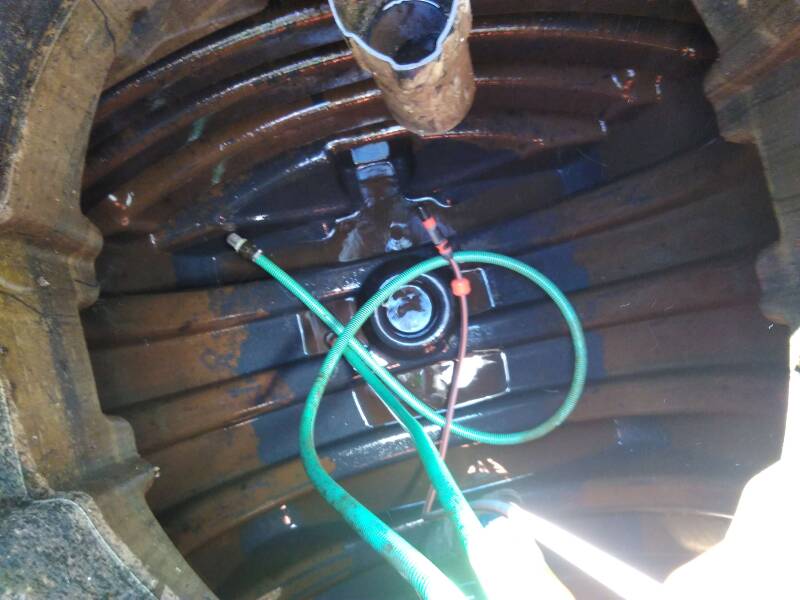 Regenzisterne nach Reinigung