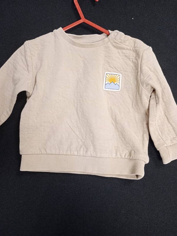 Mini shirt licht bruin mt 68