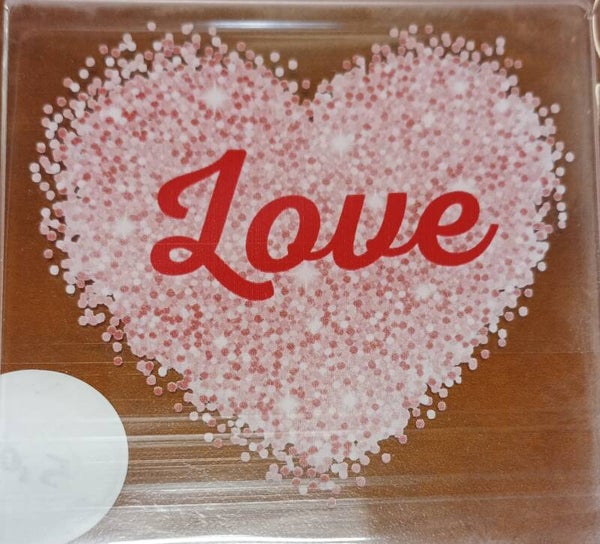 Kunststof tegeltje Love