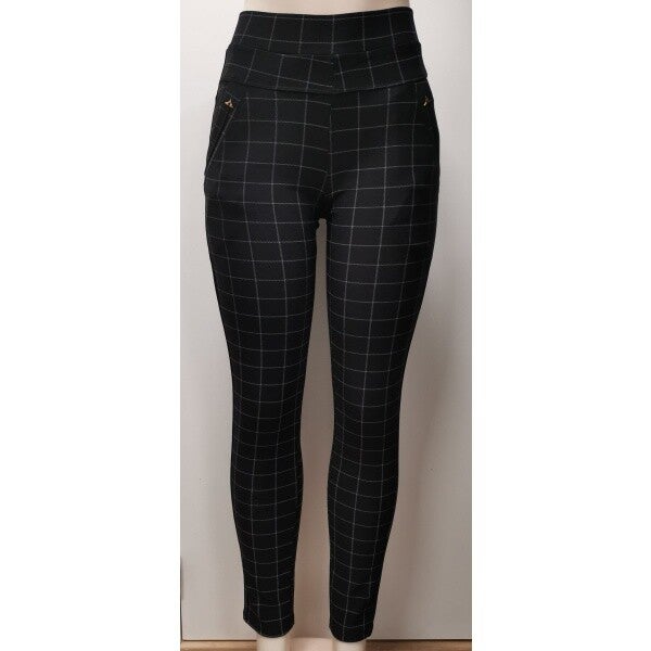 Comfibroek Ruit zwart