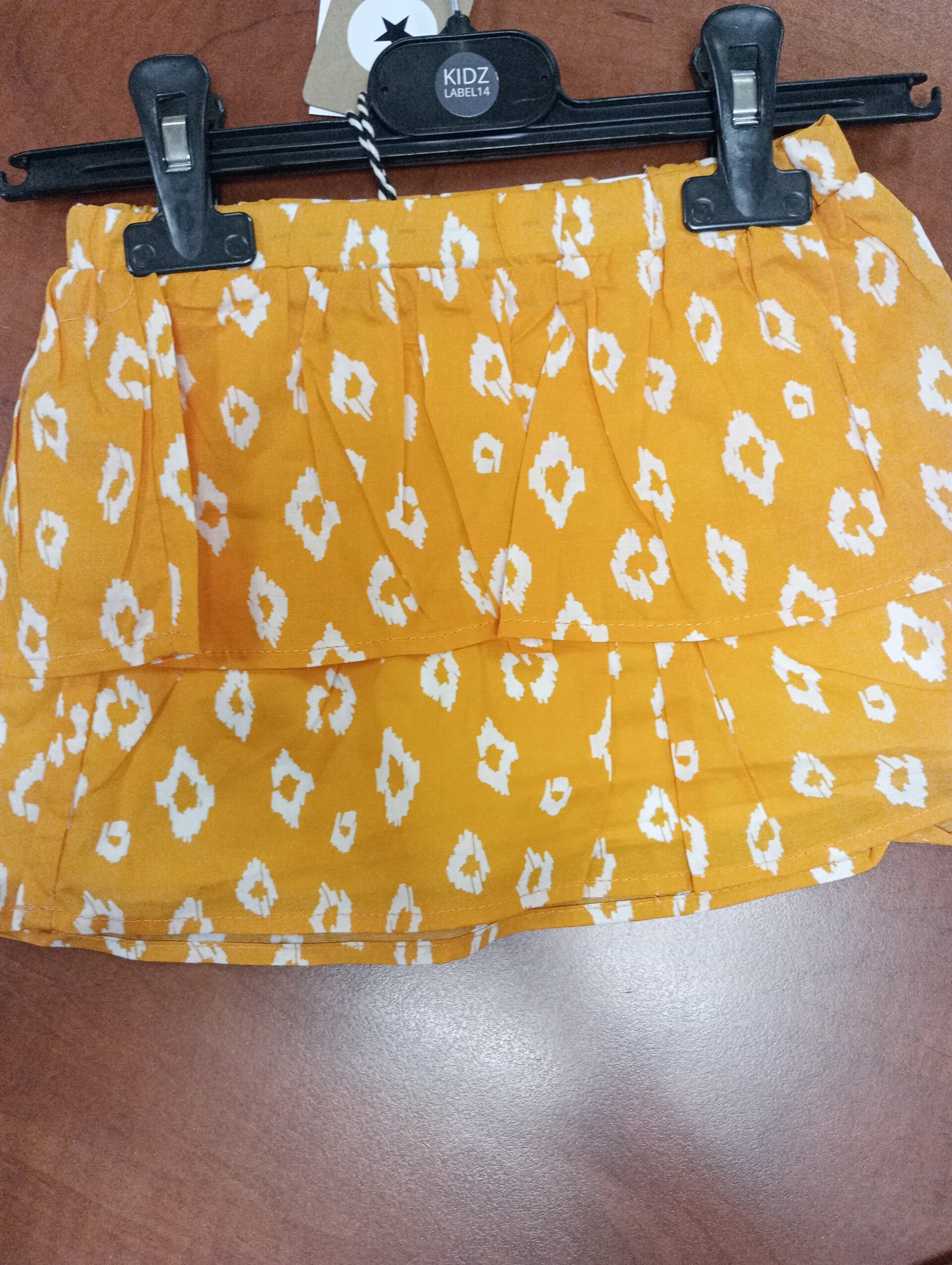 I Like Flo rokje oranje/wit mt 92