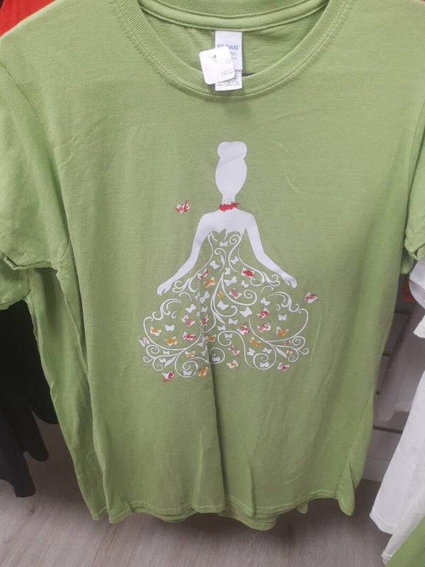 Groen Tshirt met witte opdruk