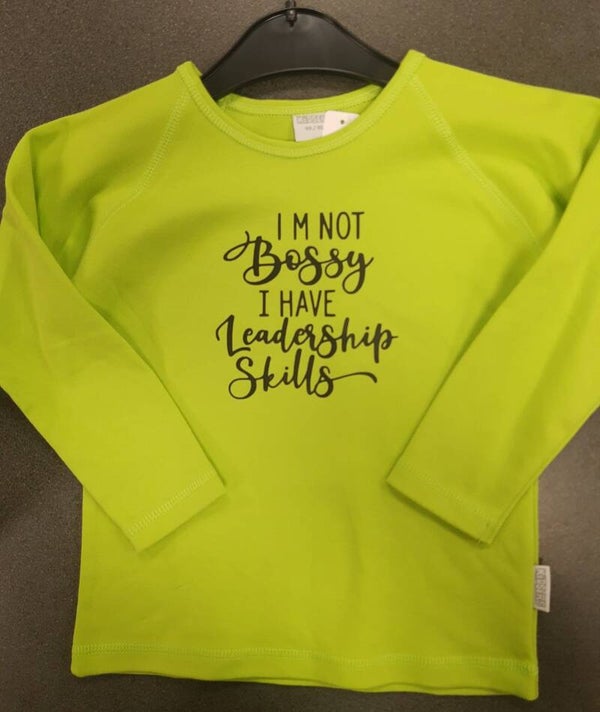 Longsleeve limegroen 4 (98/104)