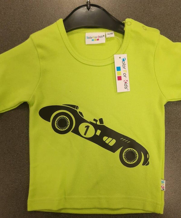 Longsleeve limegroen 5 (74/80)