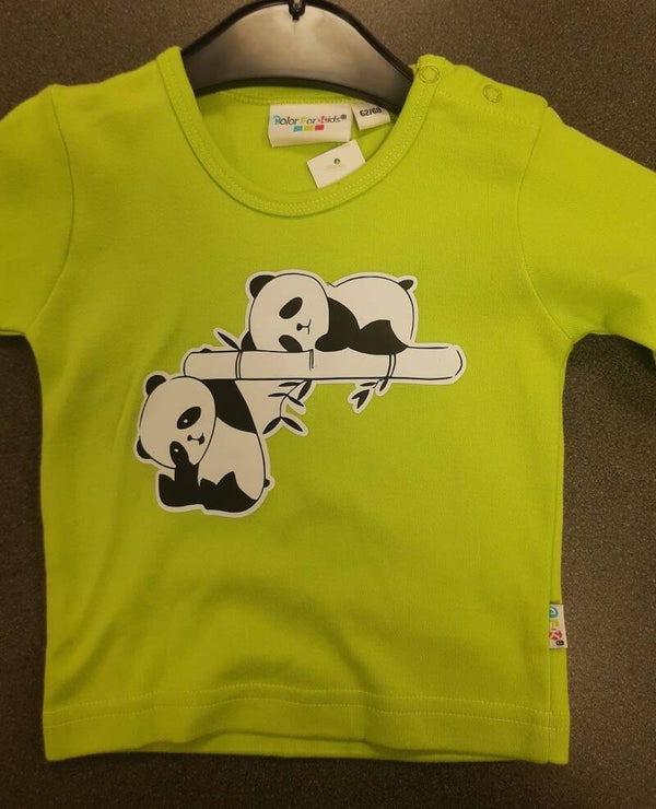 Longsleeve limegroen 7 (62/68)