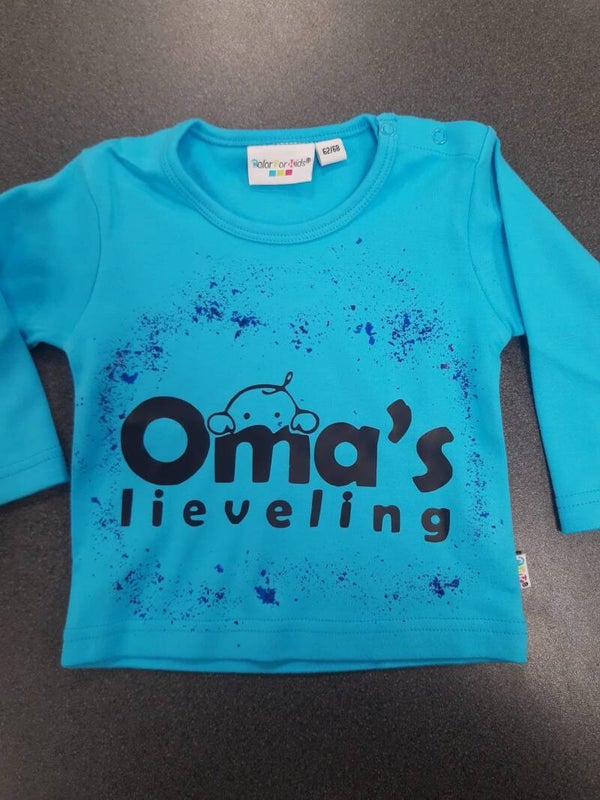 Longsleeve blauw 1 (62/68)