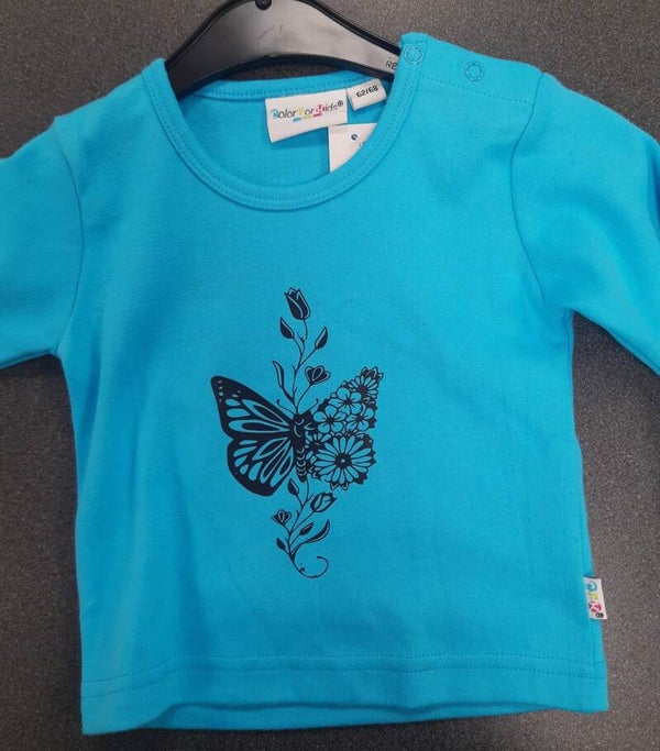 Longsleeve blauw 2 (62/68)