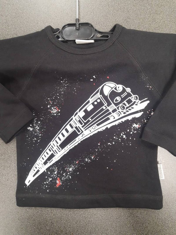 Longsleeve zwart 1 (74/80)