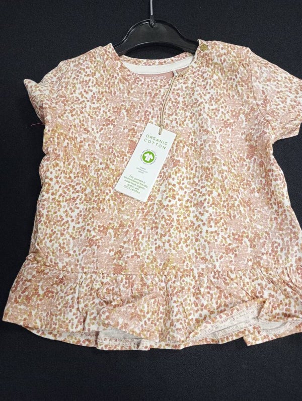 Noppies shirt met rouseltje mt 80