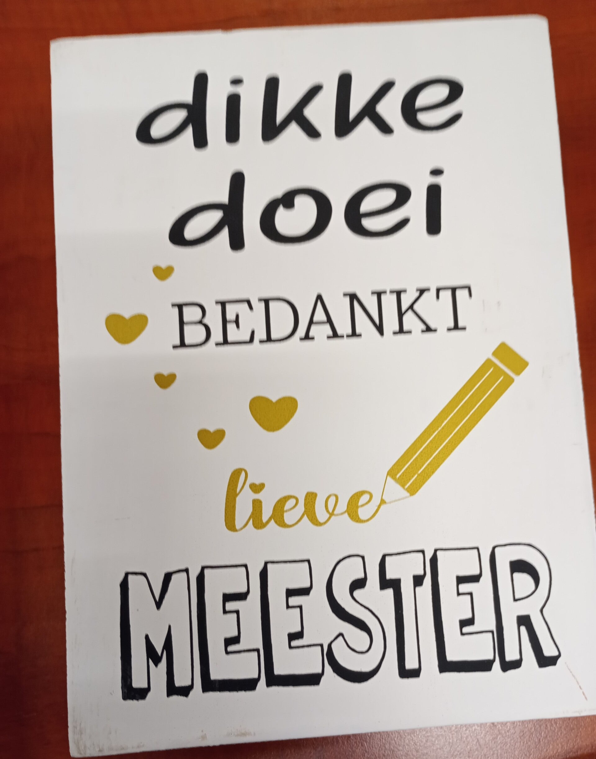 Dikke doei meester wit