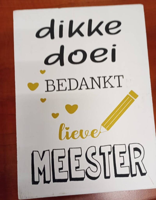 Dikke doei meester wit