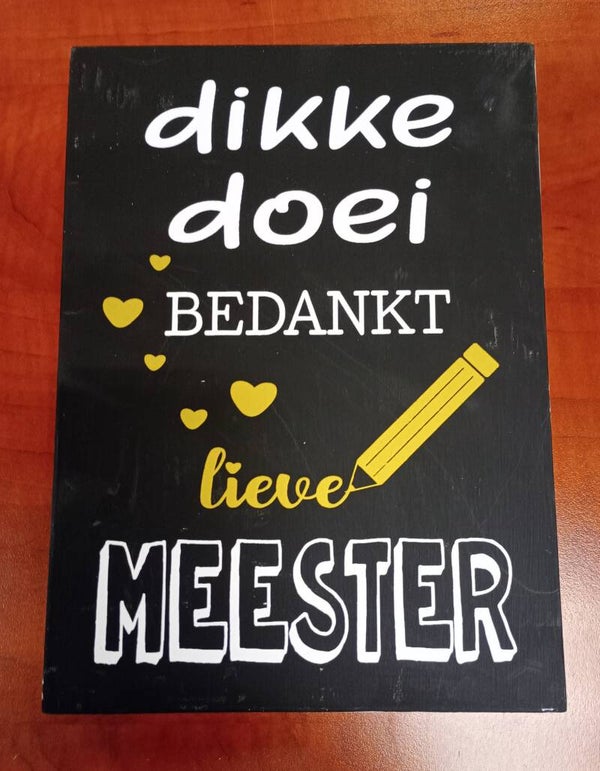 Dikke Doei Meester zwart