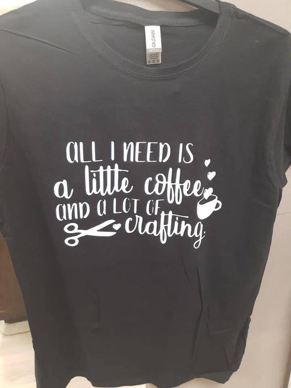 Zwart shirt/ coffee