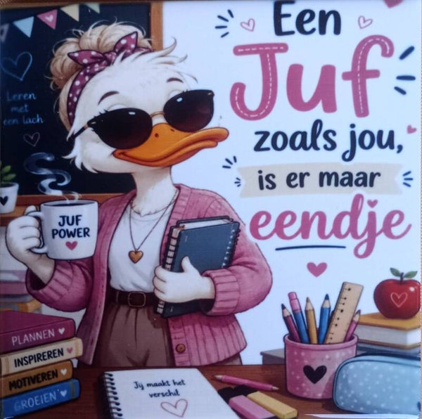 Juf tegeltje