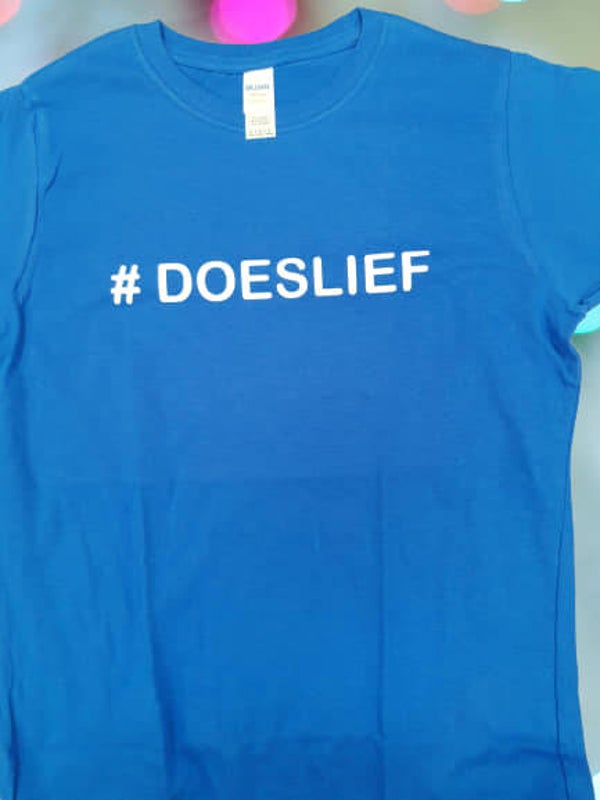 Blauw shirt DOESLIEF (verkocht)