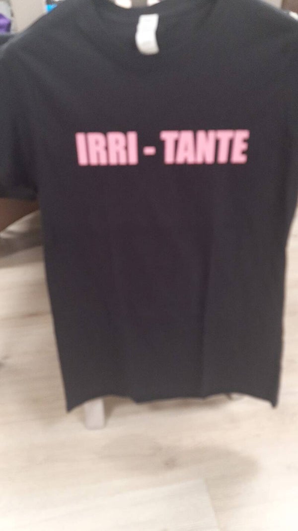 Zwart shirt IRRI-TANTE