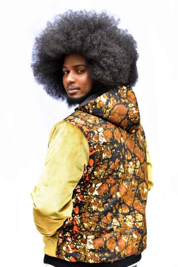 African Design Gold hoodie