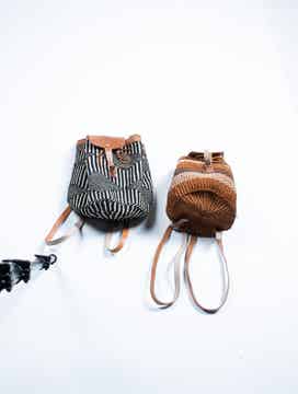 African Woven Sisal Backpack