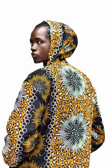 African Design Black and Yellow Hoodie