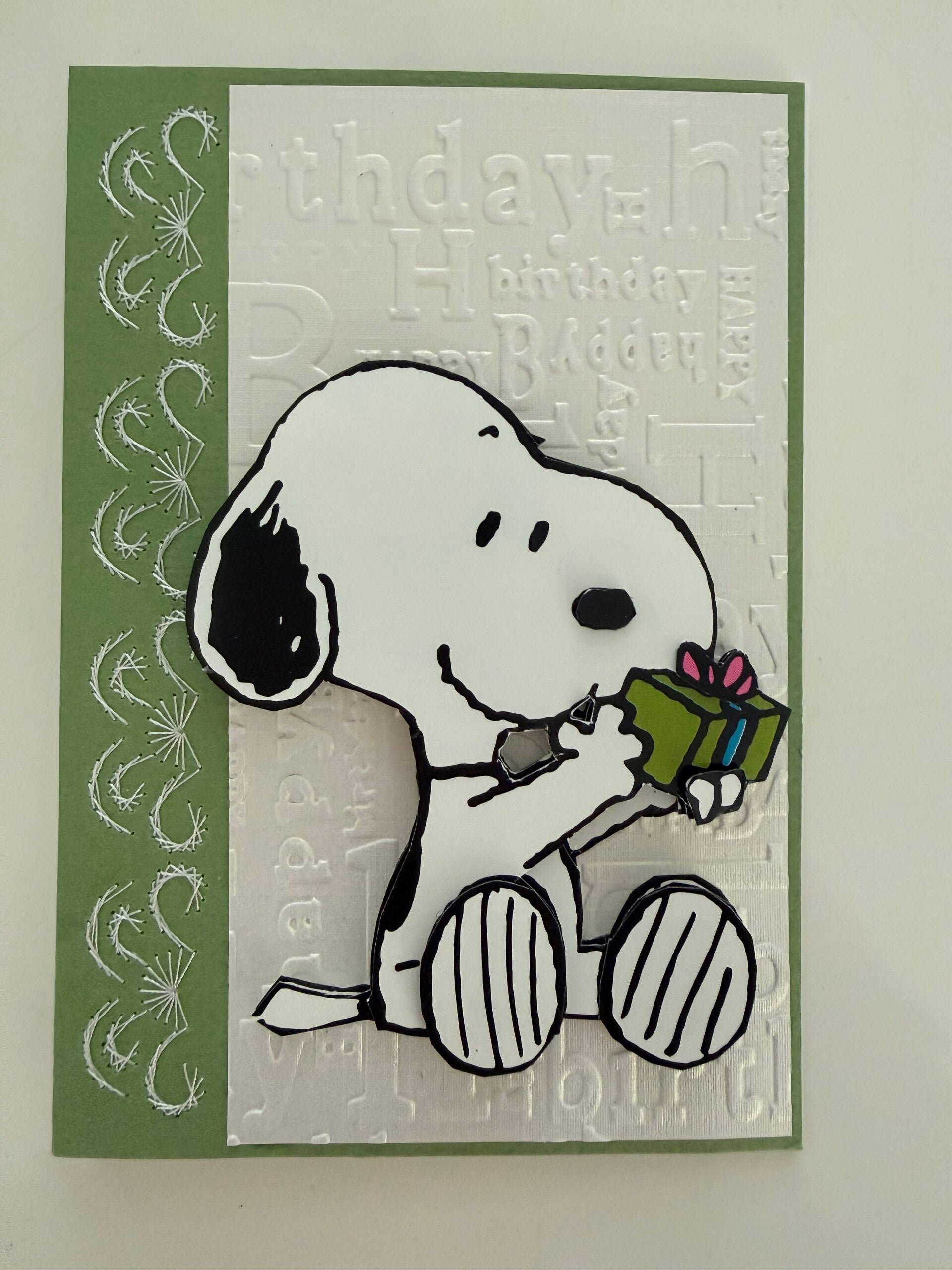 Verjaardagskaart met Snoopy