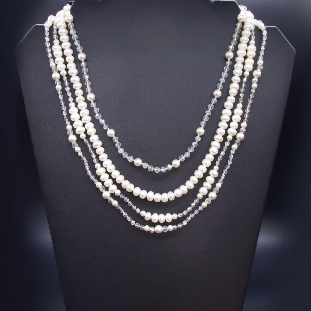 Pearl Necklace & Earring Set
