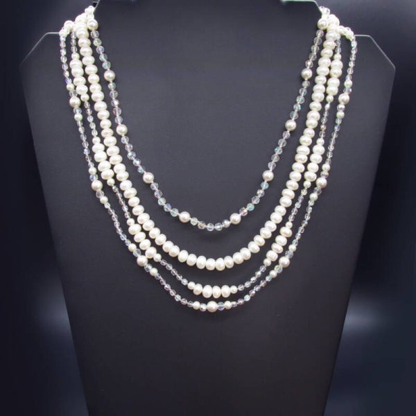 Pearl Necklace & Earring Set