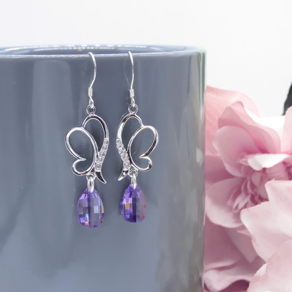 Sterling Silver Butterfly Earrings