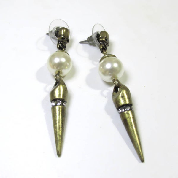 Steam Punk Skull Earrings
