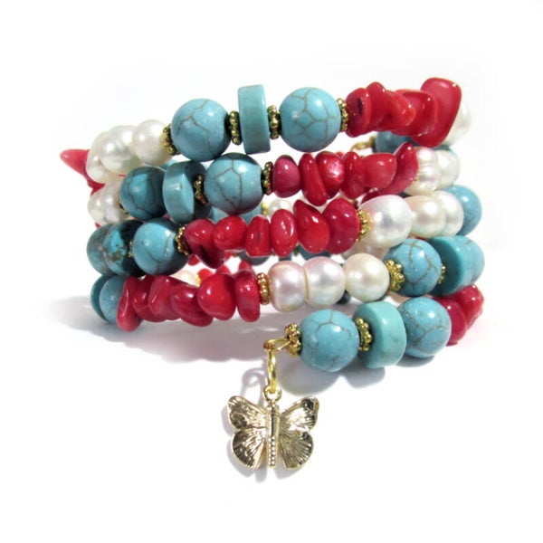 Nature Inspired Wrap Bracelet: 6246
