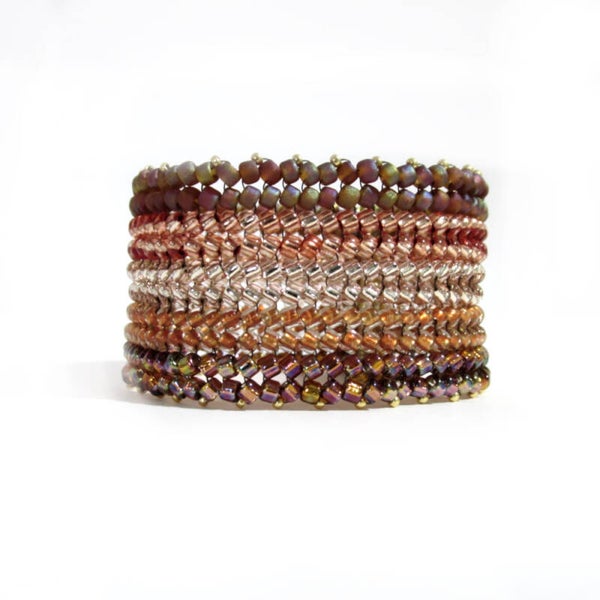 Spice: Handmade Chevron Beaded Bracelet