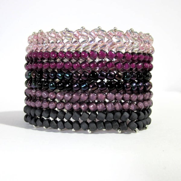 Heather: Handmade Chevron Beaded Bracelet