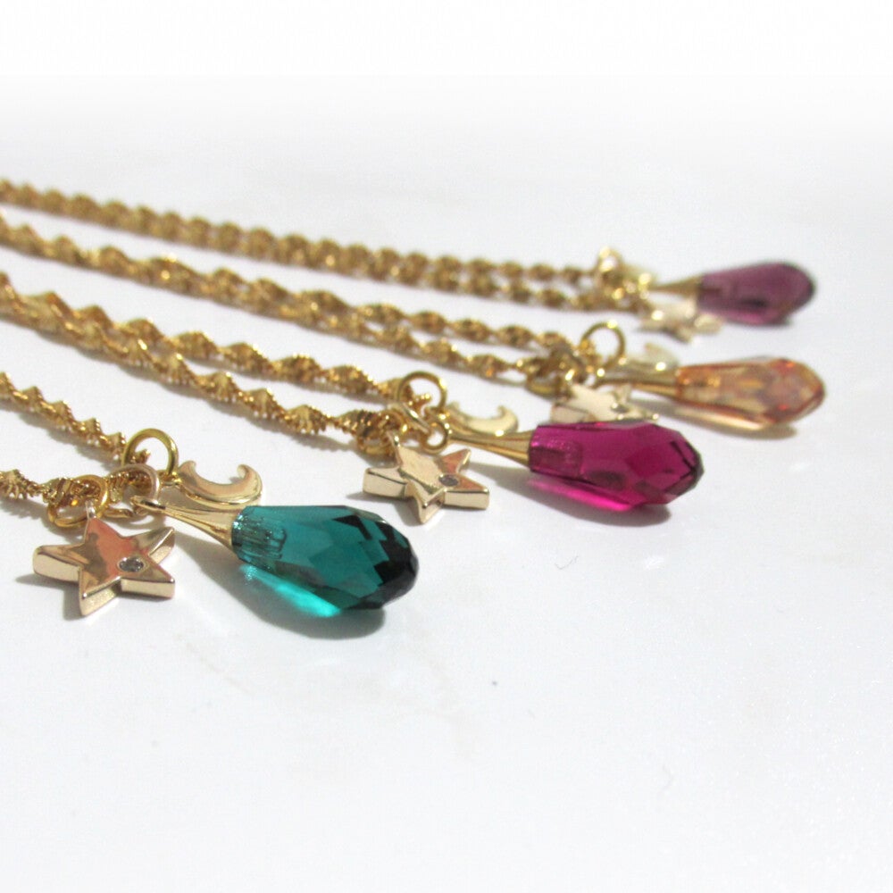 Delicate Swarovski Teardrop Pendant