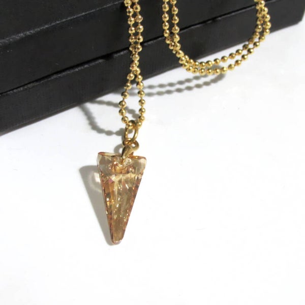 Swarovski Spike Patina Pendant