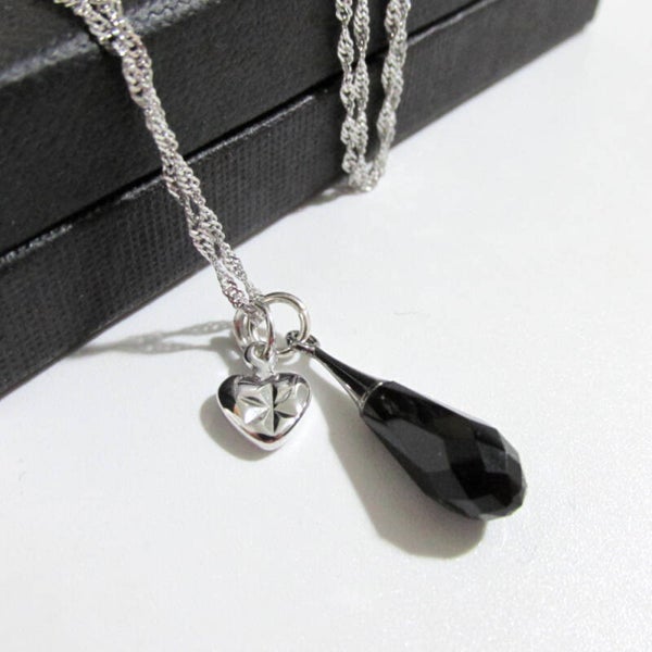 Sterling Silver Swarovski Tear Drop