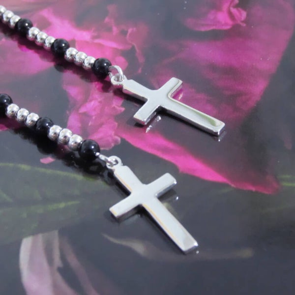 Sterling Silver Cross Earrings