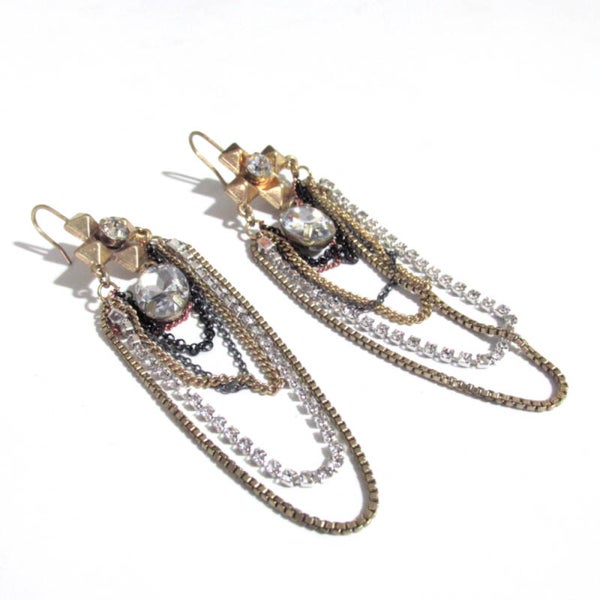 Egyptian Inspired Long Chained Earring
