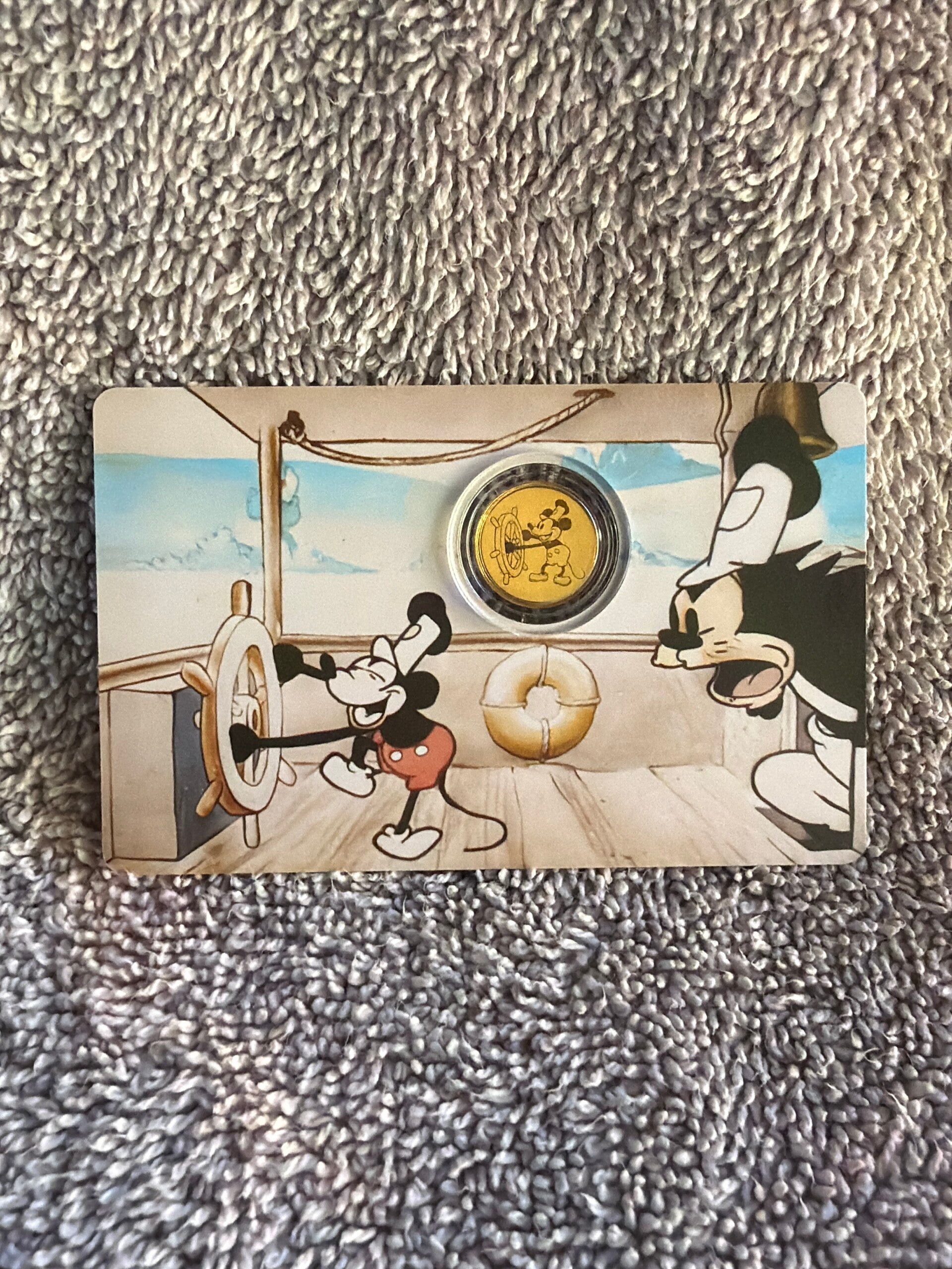 1/1000 GOLD MICKEY STEAMBOAT