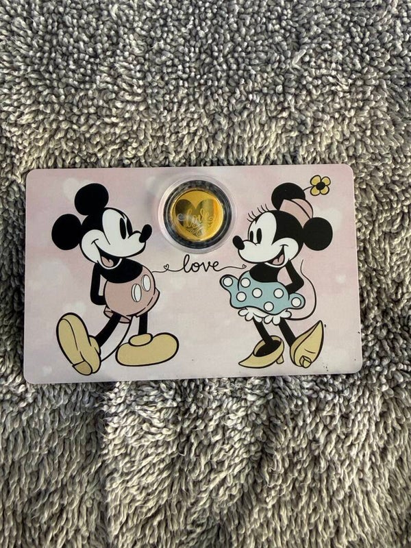 1/1000 OZ GOLD MICKEY AND MINNE (LOVE)